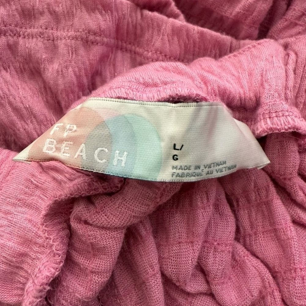 Free People FP Beach La La Maxi Dress Orchid Pink Gauze Boho Flowy Whimsical L - Picture 9 of 11